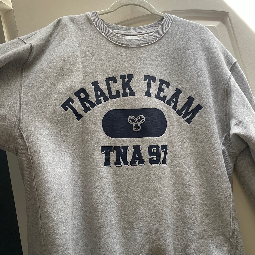 TNA cozy Boyfriend Fleece Crewneck